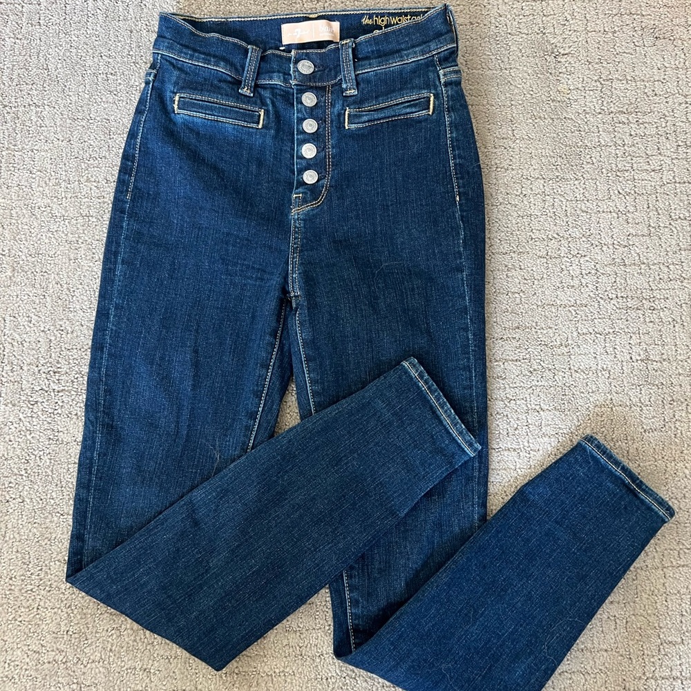 7 for all mankind high waist-ankle jeans
